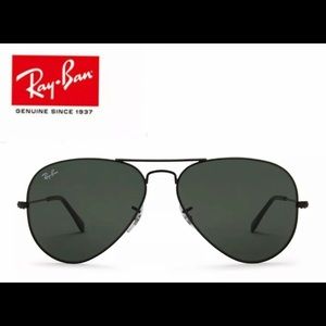 Brand new black Ray-Ban aviators